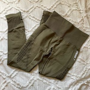 Gymshark Olive Green Energy Seamless Legging